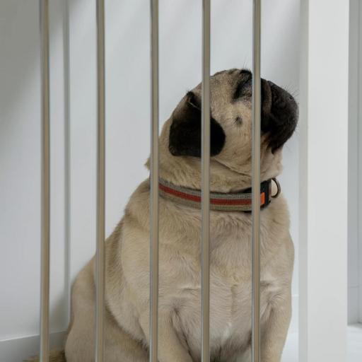 Jaula para Perros Medianos con 2 Puertas con Pestillo Estructura de Acero Inoxidable 80x50x56,5 cm Blanco [6]