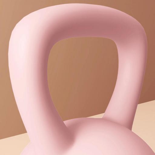 Pesa Rusa 6 kg Kettlebell Relleno de Arena Metálica y Mango Antideslizante para Entrenamiento en Casa 19x19x28 cm Rosa [7]