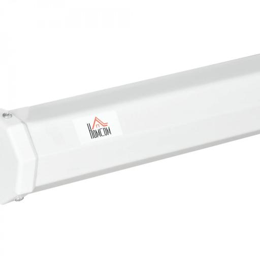 Pantalla de Proyector Manual 120 Pulgadas Pantalla de Proyección Formato 4:3 con Altura Ajustable 244x183 cm Blanco [7]