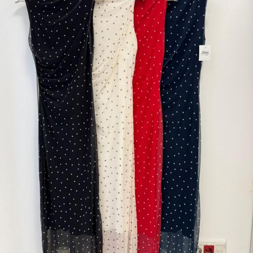 Vestido Gasa Mariela Topos [3]