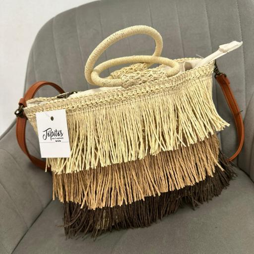 Bolso Flecos Camel  [1]