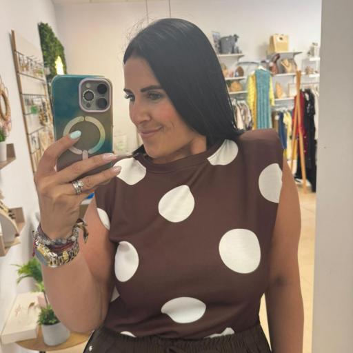 Camiseta  Lunares.Talla única 