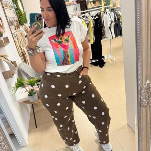 Pantalón de Lunares. Tallas XS hasta la XL.