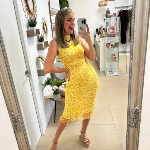 Vestido Gasa Mariela.Talla única.