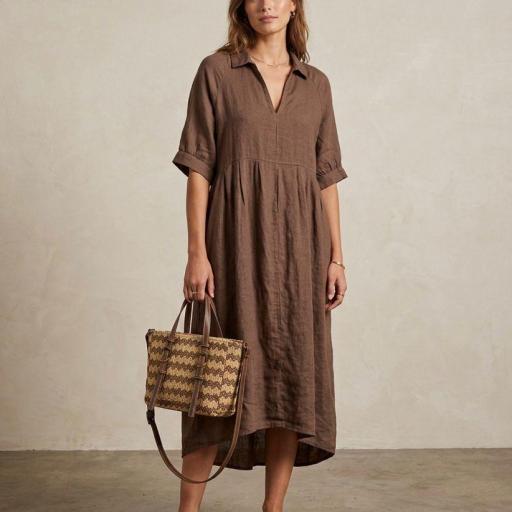 VESTIDO OVERSIZE LINO 