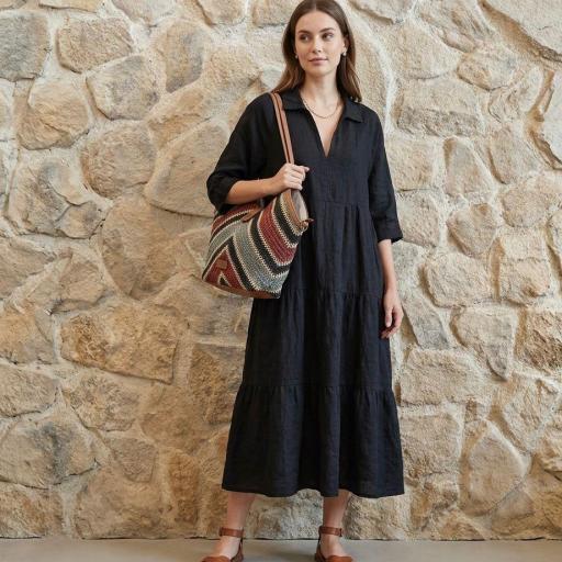 VESTIDO OVERSIZE LINO 