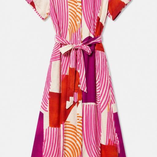 VESTIDO LARGO MULTICOLOR RAYON  [1]