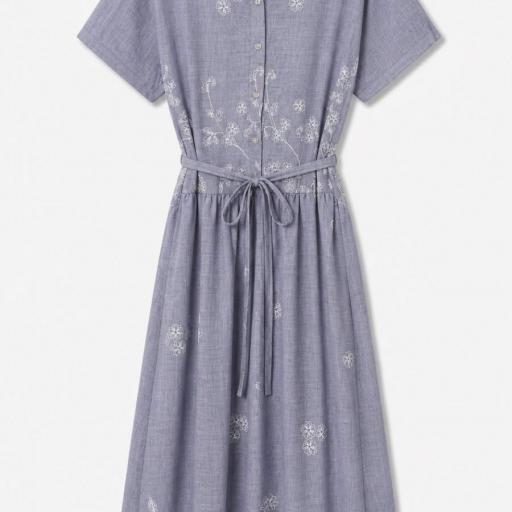 VESTIDO BASICO LARGO CON BOLSILLOS  RAYON  [2]