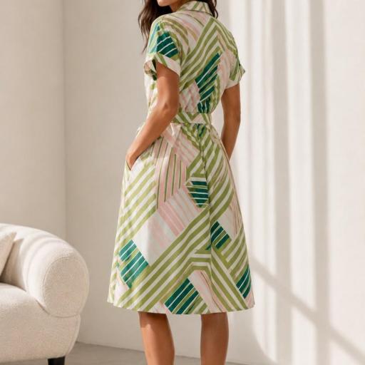 VESTIDO MIDI ESTAMPADO  [2]