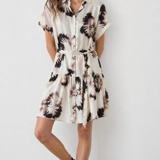 VESTIDO CORTO ESTAMPADO 
