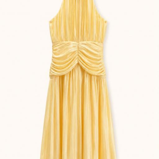 VESTIDO LARGO DRAPEADO  [1]