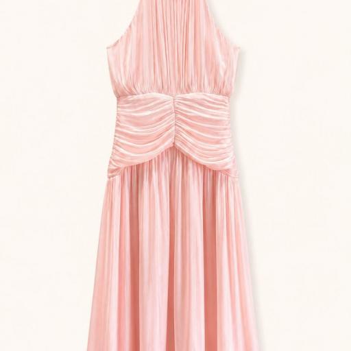 VESTIDO LARGO DRAPEADO  [3]