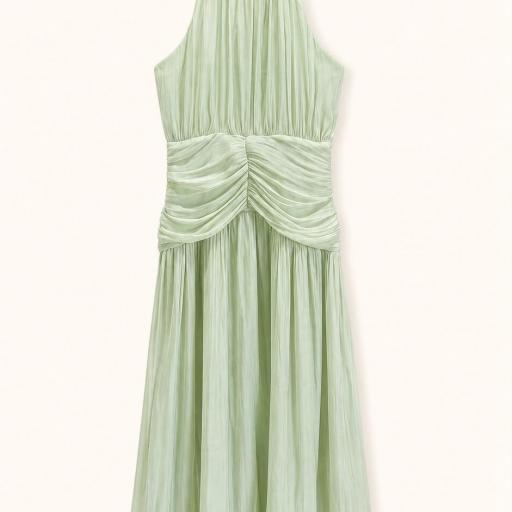 VESTIDO LARGO DRAPEADO  [2]