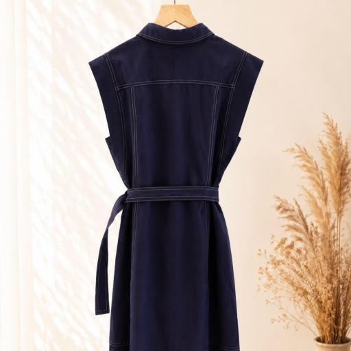 VESTIDO CORTO CON BOTONES  [1]