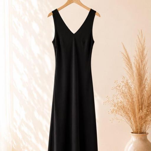 VESTIDOS ESCOTE V VISCOSA  [1]