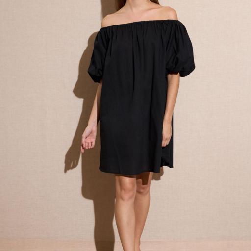 VESTIDO CORTO MANGA BOMBACHA  [2]