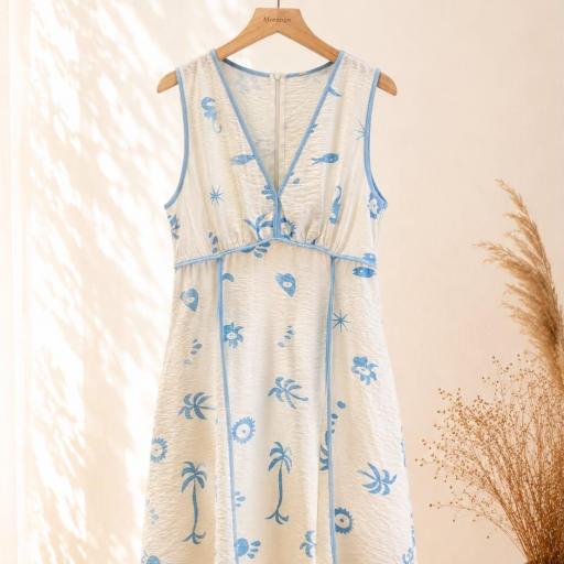 VESTIDO CORTO ESCOTE V  [2]