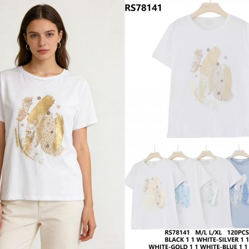 CAMISETAS BASICAS CON DETALLES ALGODON  [2]