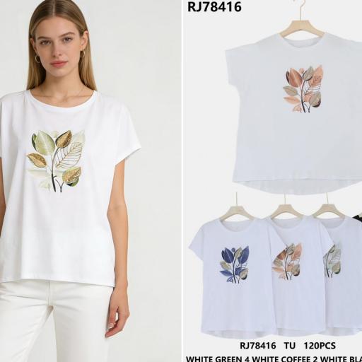CAMISETA MANGA CORTA  ALGODON 