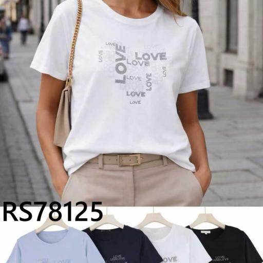 CAMISETAS BASICAS CON DETALLE  ALGODON  [3]