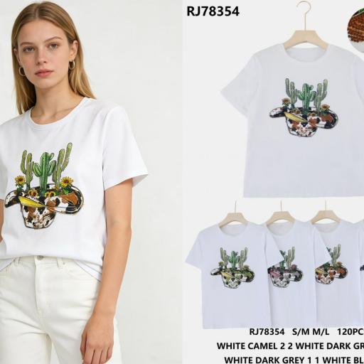 CAMISETAS BASICAS CON DETALLE ALGODON 