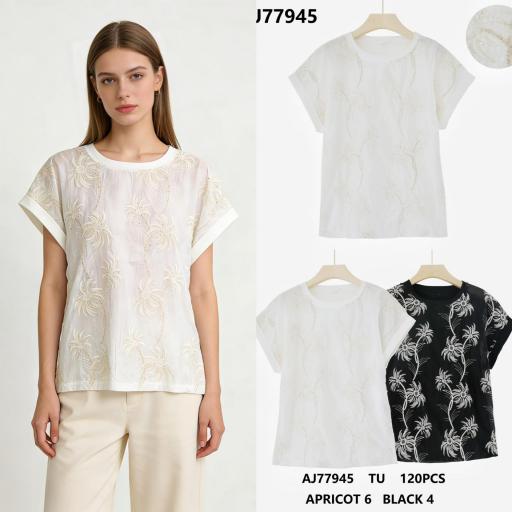 CAMISETAS BASICAS CON DETALLE ALGODON  [1]