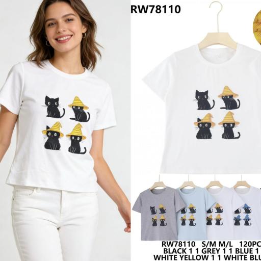 CAMISETAS BASICAS CON DETALLE ALGODON  [2]