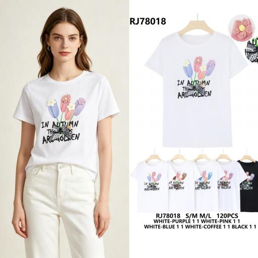 CAMISETAS BASICAS CON DETALLE  ALGODON  [1]