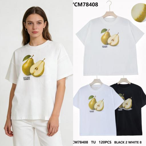 CAMISETAS BASICAS CON DETALLE  ALGODON 