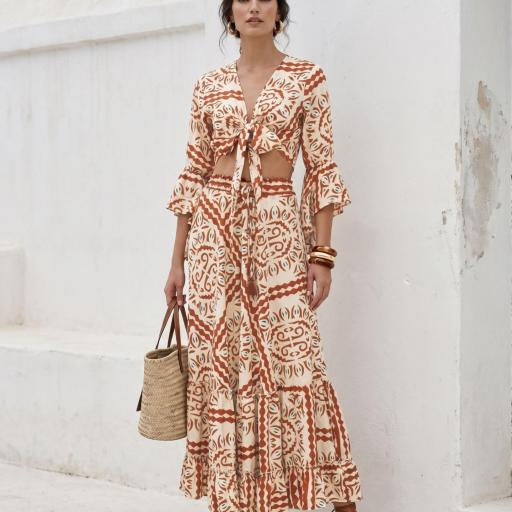 CONJUNTO ESTAMPADO SEDA 