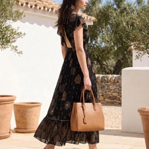 VESTIDO BLOCK PRINT BORDADO ALGODON  [1]