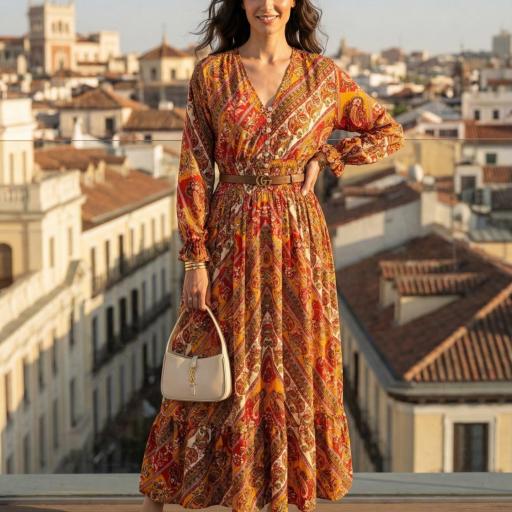 VESTIDO ESTAMPADO SEDA  [1]