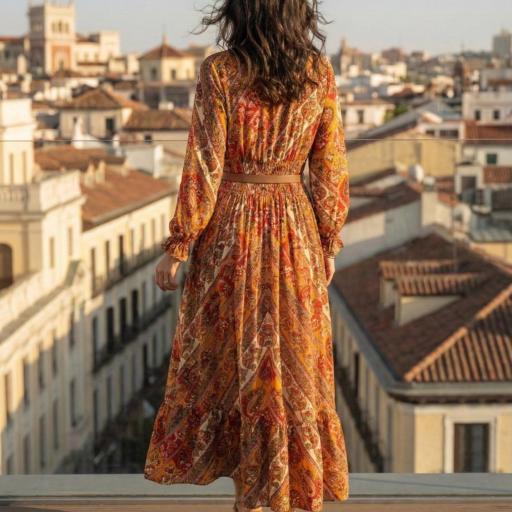 VESTIDO ESTAMPADO SEDA  [2]
