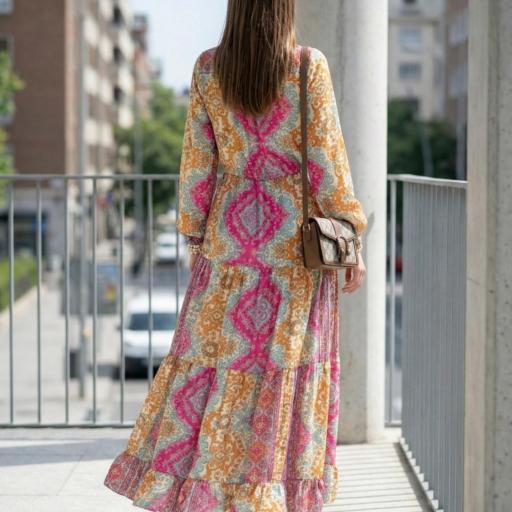 VESTIDO ESTAMPADO SEDA  [3]