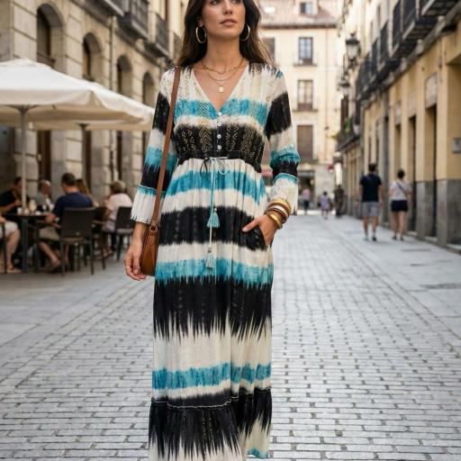 VESTIDO TIEDAYE LURES BORDADO ALGODON  [2]