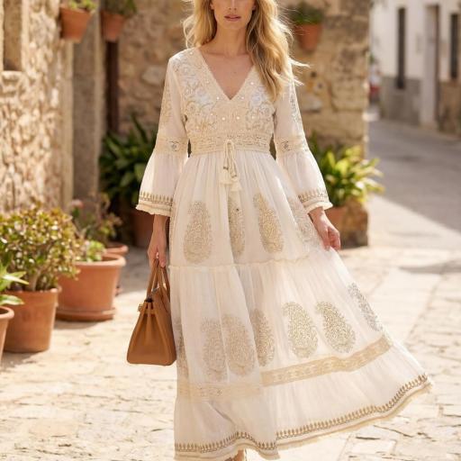 VESTIDO IBICENCO BLOCKPRINT  [0]