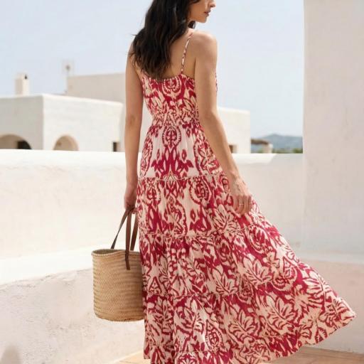 VESTIDO CAMISERO ESTAMAPADO BORDADO  [2]