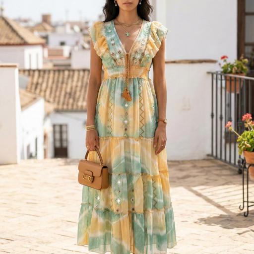 VESTIDO TIE DYE BORDADO 