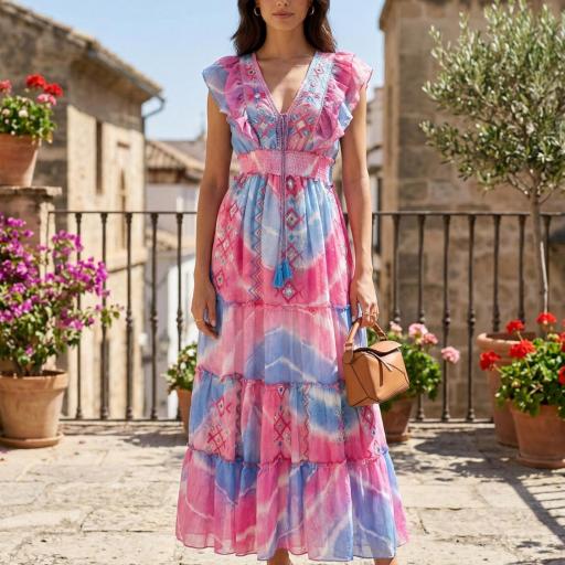 VESTIDO TIE DYE BORDADO  [2]