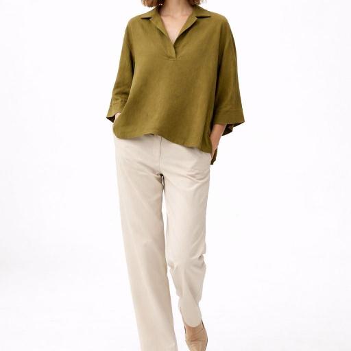 BLUSA OVERSIZE MANGA TRES CUARTOS [1]