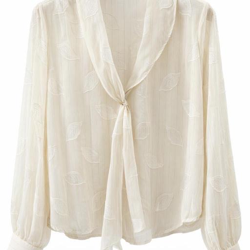 BLUSA MANGA LARGA CON LAZO [1]