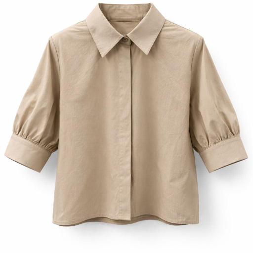BLUSA DE MANGA CORTA Y ABULLONADAS [2]