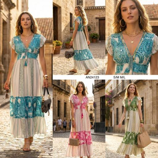 VESTIDO HANDLOOM BORDADO 
