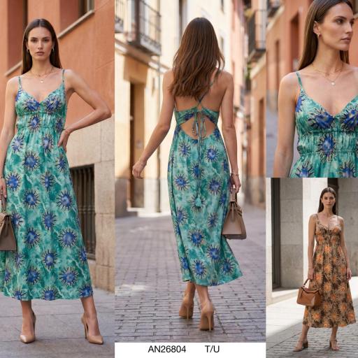 VESTIDO LARGO ESTAMPADO SOL 