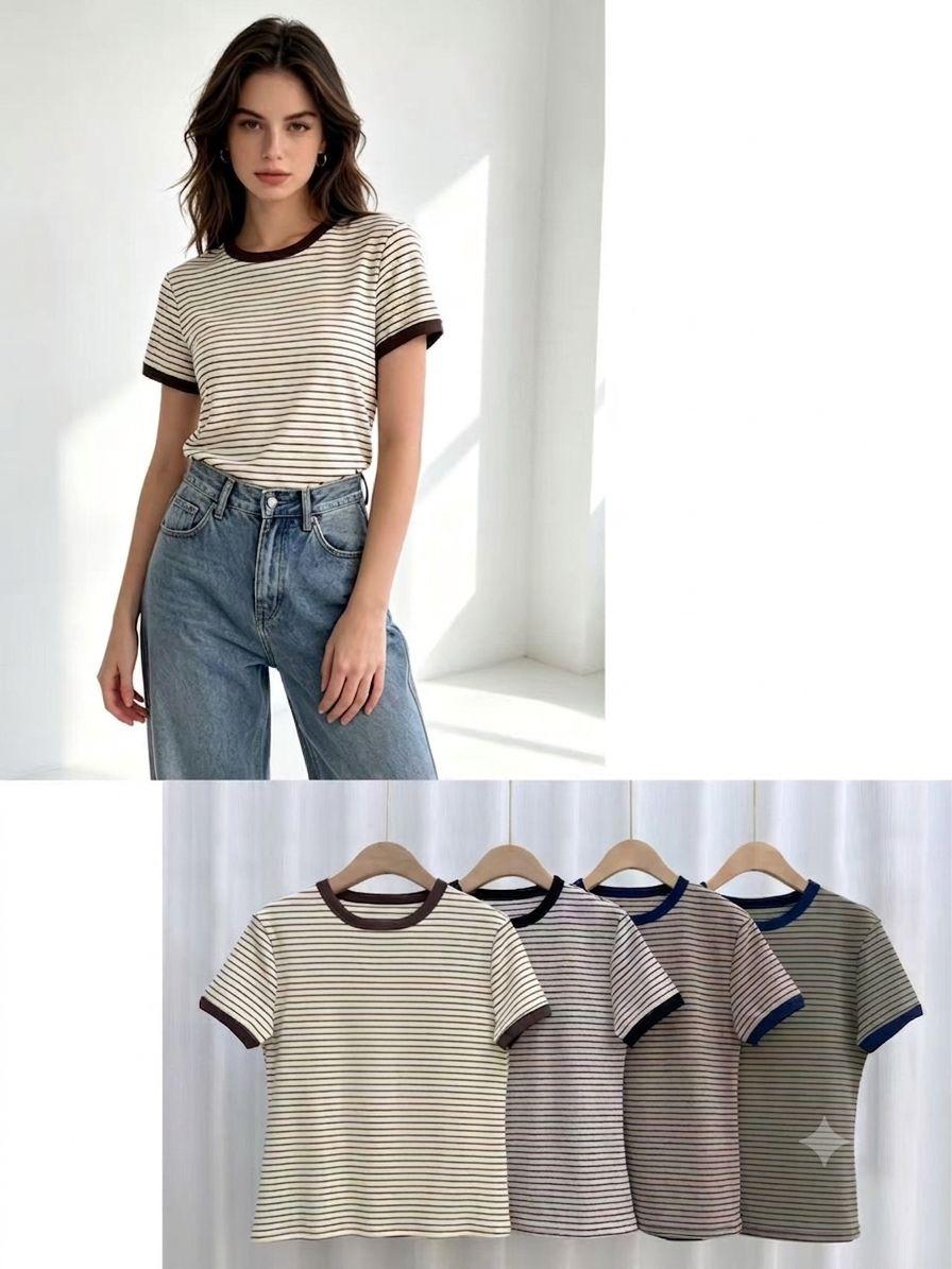 CAMISETAS BASICAS RAYAS