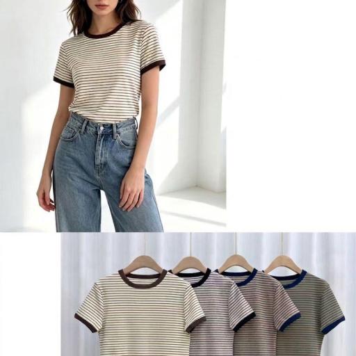 CAMISETAS  BASICAS RAYAS 