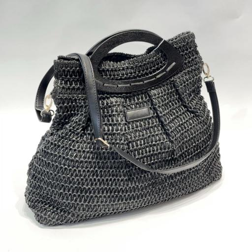 BOLSO DE PAPEL , CON ASA LARGA AJUSTABLE Y FORRO POR DENTRO