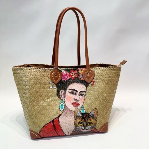 CAPAZO FRIDA  PINTADO A MANO  FORRADO POR DENTRO  [2]