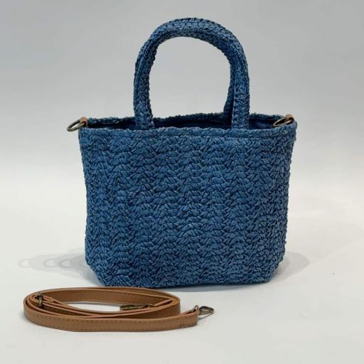BOLSO PAPEL CON ASA S PARA MANO  Y ASA LARGA AJUSTABLE CON CREMALLERA 