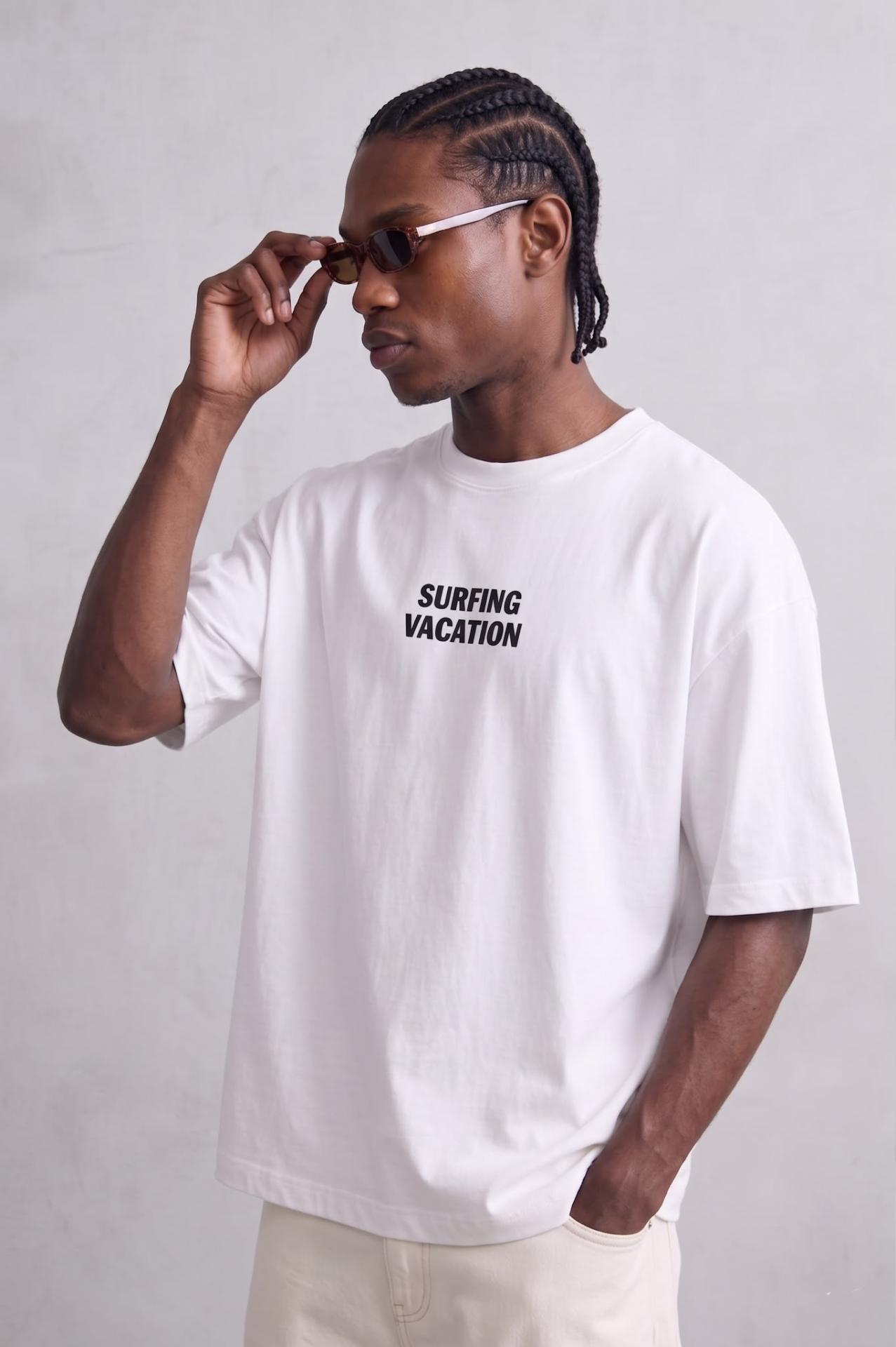 CAMISETA OVERSIZE DE ALGODON BOXI FIT